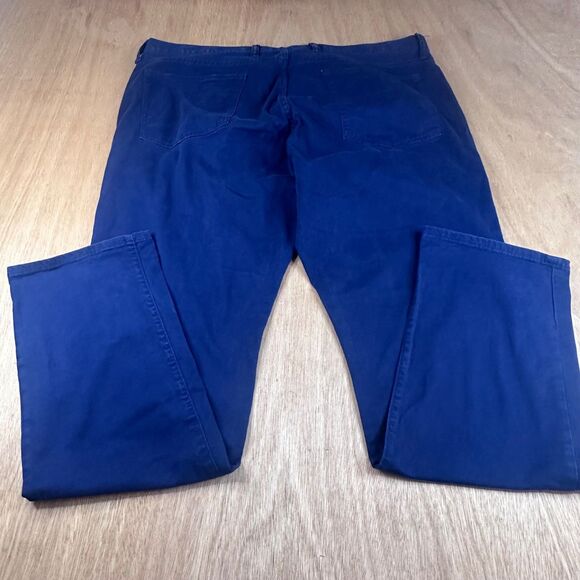 Gap Khakis Men’s 40x32 Slim Stretch Blue Chino Pants Straight Fit - Picture 2 of 4